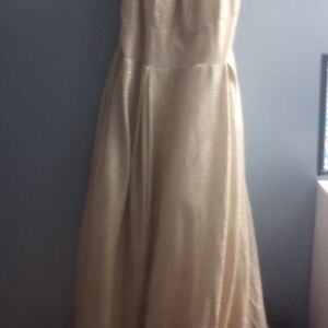 Elegant Gold Evening Gown
